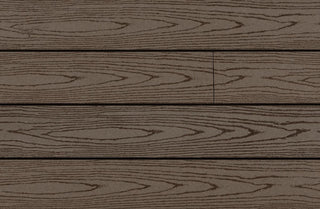 Standard Width Wood Grain Composite Deck Boards