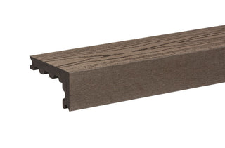 Wood Grain Chocolate Nosing For Composite Decking