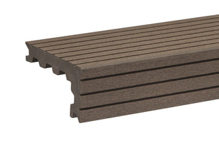 Chocolate Fluted Step Nosing By Trekker