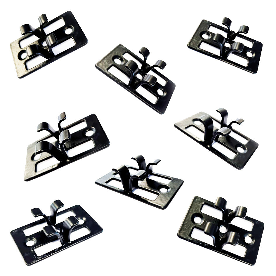 Black Coated Metal Decking Clips (Mixed Width Decking Only) Trekkerglobal