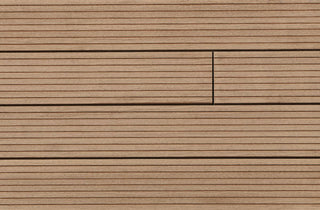 Standard Width New Oak Fluted Composite Decking